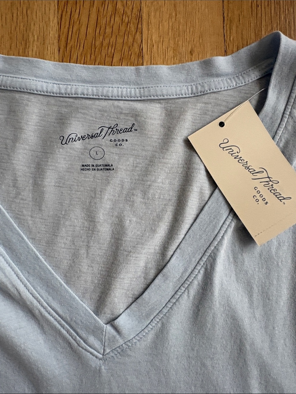 Universal Thread V-Neck T-shirts, 1 Light Blue & 3 White. Buy 3 get 1 FREE! - Picture 5 of 16